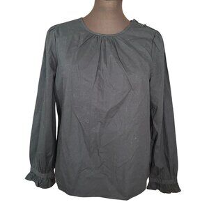 J. Crew Long Sleeve Cotton Blouse | Women's Size Medium | NWT